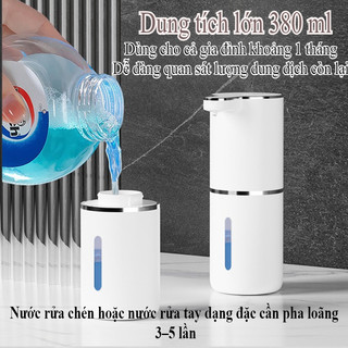 Máy Rửa Tay Tạo Bọt Cảm ứng Hoàn Toàn Tự động 380ml Dung Tích Lớn, Không Tiếp Xúc, Thông Minh Cho Gia đình