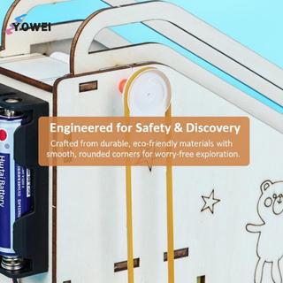 YOWEI Sáng Tạo Bằng Gỗ Cơ Thang Máy 3D Xếp Hình Mô Hình DIY Lắp Ráp Bộ Đồ Chơi Cho Trẻ Em Khoa Học Quà Tặng Trang Trí Phòng VN
