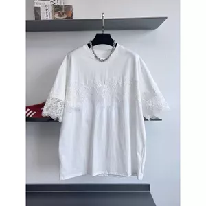 Áo thun cỡ lớn chất liệu ren, thiết kế mới, phù hợp mùa hè
