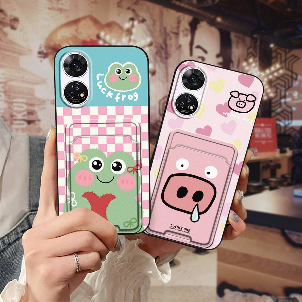 Ốp lưng mềm cho điện thoại ZTE A303ZT, khe cắm thẻ, họa tiết graffiti hoạt hình, bền, dễ thương, bảo vệ toàn diện