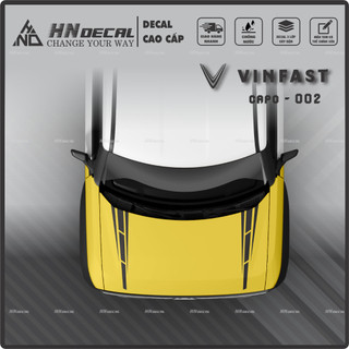 DECAL DÁN CAPO XE VF3 - TEM DÁN CAPO VF3 MẪU MỚI NHẤT Tem VF3 cao cấp ( MẪU 02 )