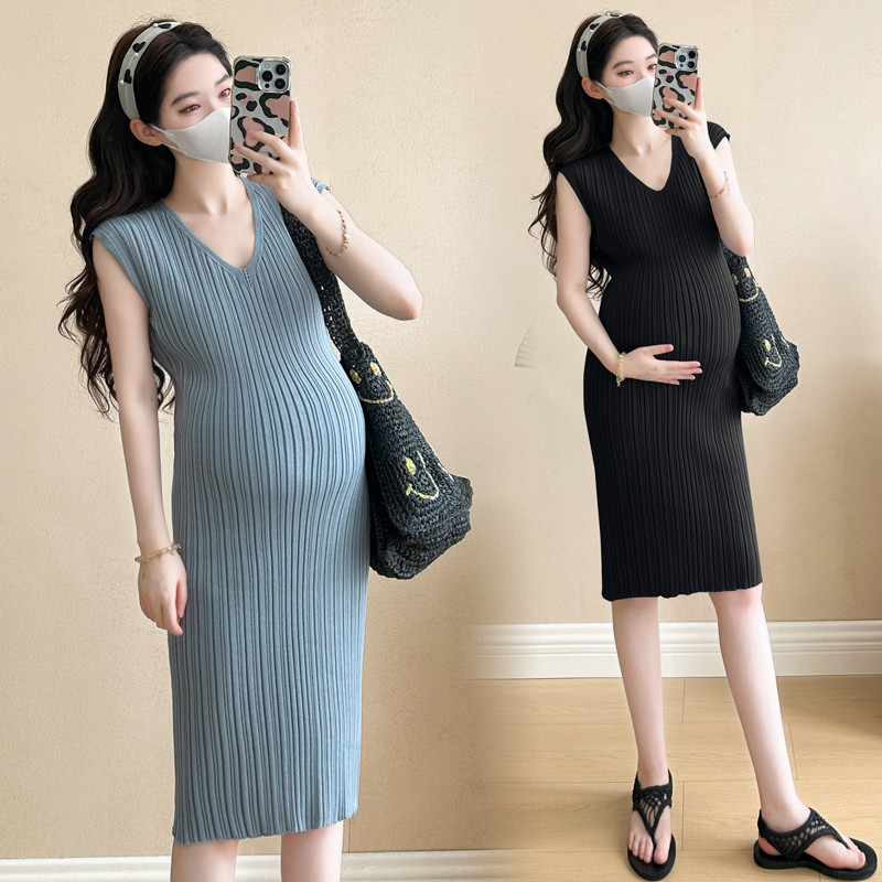 Trang phục bà bầu Thiết kế thời trang mùa hè Váy khí chất