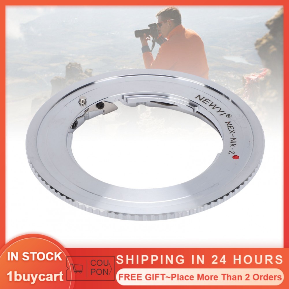 1buycart1 Bộ Chuyển Đổi Ống Kính Phù Hợp Với Nikon Z Full Frame Camera NEX Lấy Nét Bằng Tay Gắn Hợp Kim Nhôm