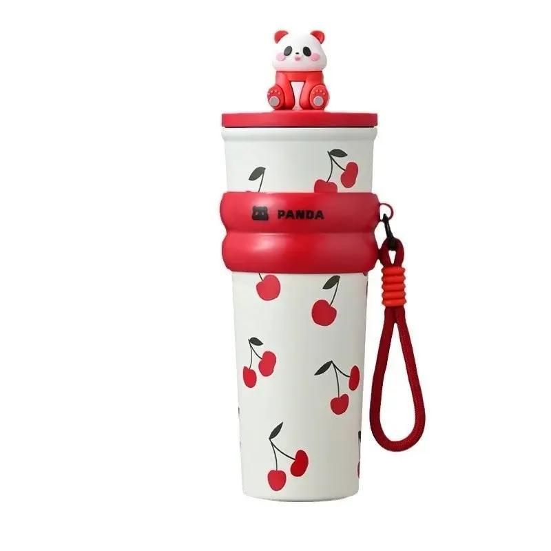 Bình Giữ Nhiệt Gấu Trúc PANDA  Inox 316 dung tích 700ml Có Ống Hút bình nước mẫu mới hè 2026