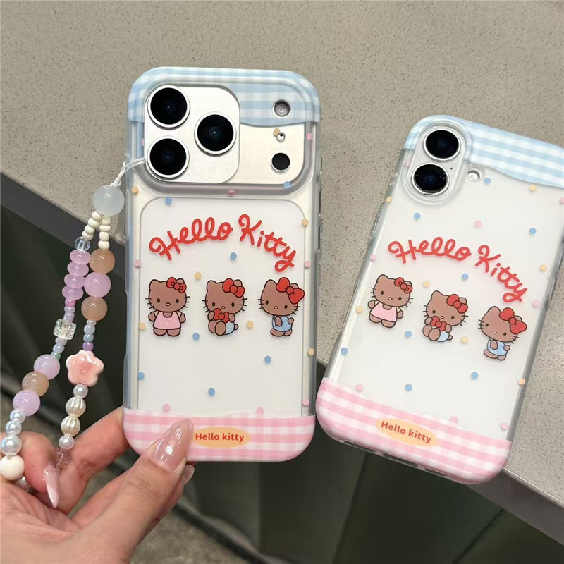 IPhone 17 Pro Max kitty họa tiết chất liệu TPU IMD craft Vỏ điện thoại in hai lớp