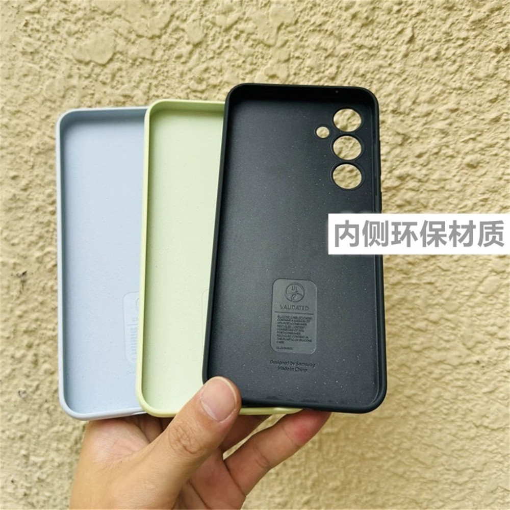 Ốp Điện Thoại Di Động Silicon Lỏng Chính Hãng Cho Samsung Galaxy A55 5G A556B A556E A5560 Vỏ Bảo Vệ Mặt Sau Siêu Mỏng 360 '' '
