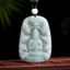 Mặt Pendant jade-shaped thời trang tinh tế với thiết kế Nine Dragon Guanyin