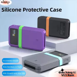 Bảo vệ NORDICLIFE, Silicon mềm chống sốc, Hộp đựng chống bụi di động màu trơn cho CUKTECH 15 Power Bank Air 15000 100W Du lịch