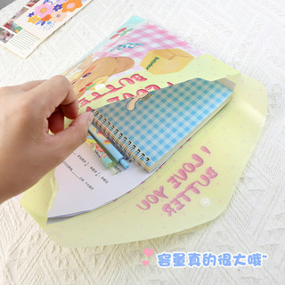 Túi Wen Nút Thông Tin Thư Mục Hoạt Hình Dễ Thương Cho Sinh Viên, Hướng Dẫn, Ngắn Nhỏ 20260408