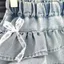 AWNGD Bé Gái Quần Short Denim, Thiết Kế Nơ Quần Short Mùa Hè Nhiều Lớp, Thắt Lưng Co Giãn Viền Ren Thời Trang Nữ Thanh Lịch Tầng Váy Phong Cách Hàn Quốc