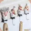 Móc lưu trữ CHEESELY, Móc giữ chìa khóa hoạt hình đầu bếp, Móc treo khăn dính mạnh mẽ Phụ kiện nhà bếp