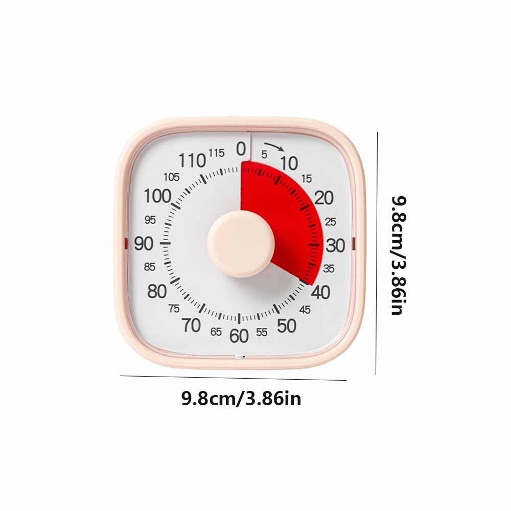 Hẹn giờ trực quan DONOVANQQ, Đồng hồ báo thức đếm ngược tự kỷ luật 120 phút, Hẹn giờ học Hình dung Hoạt động im lặng Hẹn giờ nhà bếp di động Nấu ăn