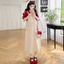 Bộ đồ bà bầu mùa hè gồm váy dây và áo thun cotton thoải mái