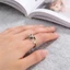 Nhẫn chuột cổ điển FUJIZOU, Nhẫn có thể điều chỉnh hợp kim ngộ nghĩnh, Nhẫn động vật bạc sáng tạo Gothic Hình học
