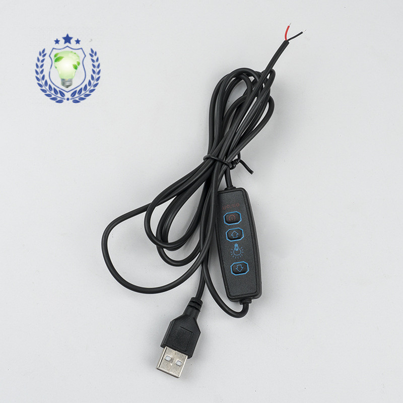 9IOM Đèn LED Bàn Đèn Ngủ usb Đơn Sắc Công Tắc Đèn Cắm Dây Chiếu Sáng Vẽ Dây Nguồn