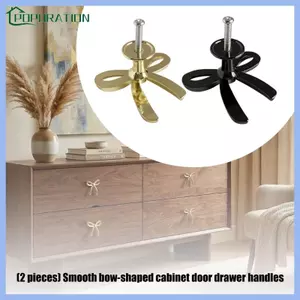 POP Tủ Kim Loại Hiện Đại Núm Ngăn Kéo Kéo Kéo Hình Nơ Đồ Nội Thất Tay Cầm Trang Trí Cho Tủ Bếp Tủ Quần Áo