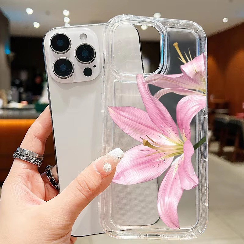 Ốp Điện Thoại Hoa Lily Sang Trọng Cho Redmi Note 13 Pro Plus 5G 12 11S 13X 13C 12 12C Mi 13T 12T Pro 14 13 12 Vỏ Chống Sốc Mềm