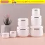 CORALTIDE 20ml ~ 250ml Hộp dưỡng da kem Lọ mẫu rỗng bằng nhựa có nắp đậy Chai thuốc mỡ tròn chống rò rỉ