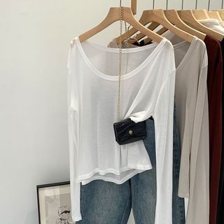 Tencel Lyocell Áo Thun Top Chống Nắng Cho Nữ - Thu Đông 2026