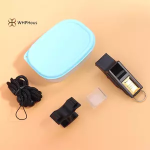 Còi Trọng Tài Bóng Đá Chuyên Nghiệp, Nhựa, Âm Thanh Lớn, Màu Vàng Bạc, Đẹp