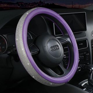 Full Kim Cương Giả Tay Cầm Ô Tô Bao Thời Trang Bốn Mùa Phong Cách Mới Vô Lăng Ô Tô Bao Unisex Chống Trơn Trượt YUGX