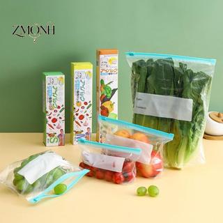 ZMONH 20 Chiếc Bọc Nhựa Túi Đựng Thực Phẩm Túi Bảo Quản Có Thể Tái Sử Dụng Tủ Đông Sandwich Niêm Phong Túi Bếp Tủ Lạnh Bảo Quản Thực Phẩm Không