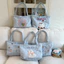 Mới Dễ Thương Thêu Nách Túi Thường Ngày Phù Hợp Với Chó Con Dễ Thương Cotton Túi Dung Tích Lớn Túi Tote Túi Đeo Vai Nữ