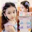 Trẻ em Nàng Tiên Cá Công Chúa Ngọc Trai Bướm Viền Nơ Đầu Trước Dây Xích Kẹp Tóc Cổ Tích Ngọt Bông Tai Kẹp Bé Gái Phụ Kiện Tóc Mới
