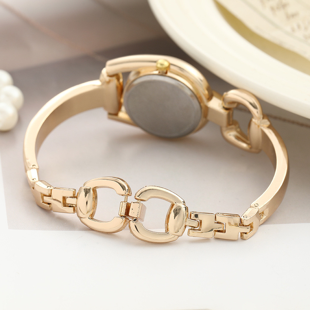 Đồng hồ nữ, Đồng hồ nữ có nút cổ điển cao cấp, Tính khí thời trang thích hợp, Vòng đeo tay đồng hồ làm đẹp cao cấp