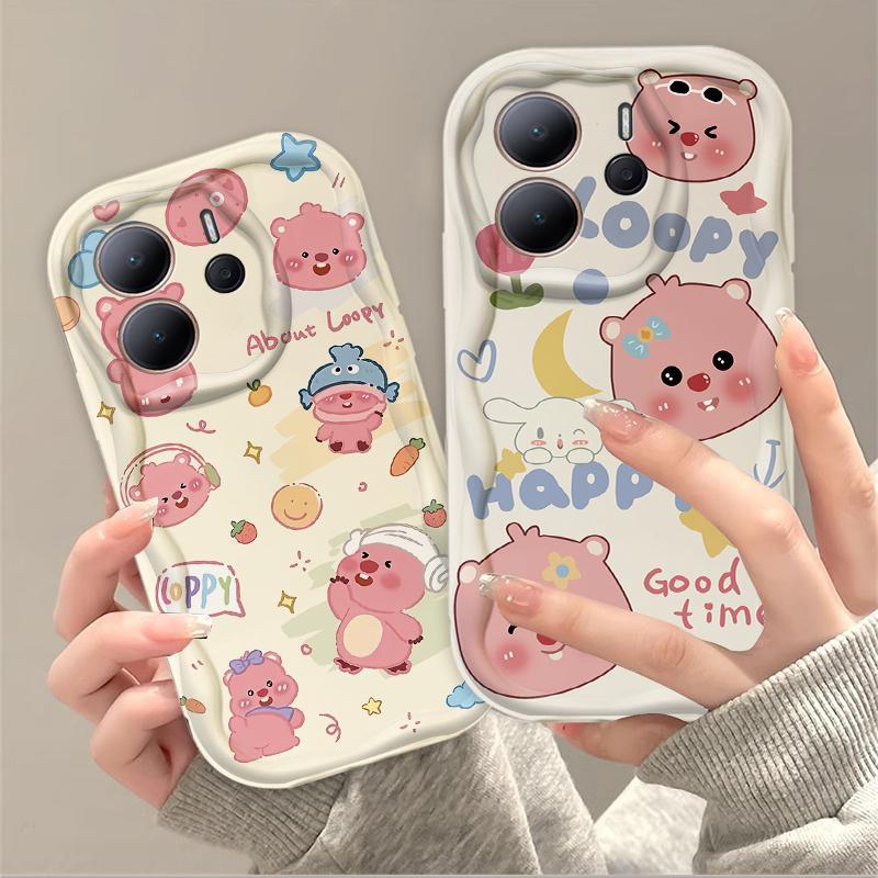 Thích hợp cho Redmi Note 14 4G 5G Wave Soft TPU Phim hoạt hình dễ thương Loopy Vỏ điện thoại chống sốc