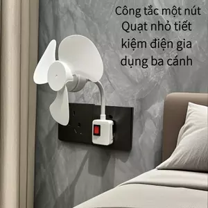 Quạt ba cánh nhỏ E27 và giao diện USB Quạt 3 cánh có phích cắm phù hợp cho nhà ở, văn phòng, ký túc xá, nhà bếp