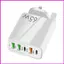 Khối sạc loại C Khối sạc nhanh 4 cổng PD Bộ sạc USB C di động tốc độ cao cho máy tính xách tay Máy tính bảng Tai nghe lyuvn