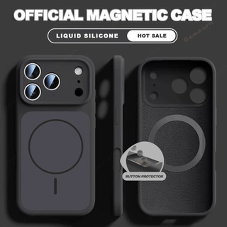 Ốp điện thoại silicon lỏng chính thức cho iPhone 17 Air 16 Plus 15 14 13 12 Pro Max Vỏ bảo vệ chống sốc