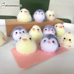 Cheenm Kawaii Stisy Squishy Mini Chi Pig Chó Đồ Chơi Giảm Căng Thẳng Động Vật Dễ Thương Bóp Silicon Pinch Đồ Chơi Móc Khóa Túi Mặt Dây Chuyền VN