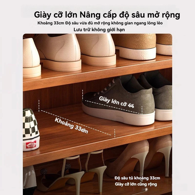 Tủ giày Tủ Đựng Giày Bằng Tre Việt Nam Phong Cách Tự Nhiên Tạo Góc Ấm Cúng Giúp Phòng Khách Gọn Gàng