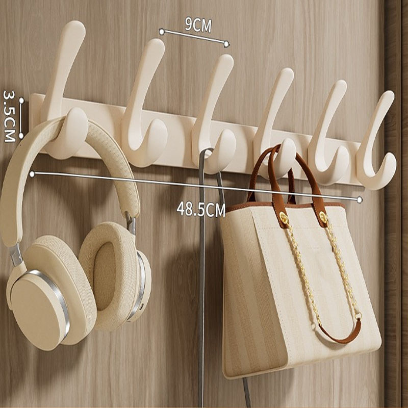 Móc Treo Quần Áo Đa Năng Cao Cấp, Thép Carbon Chống Han Gỉ, 6/7/8 Móc, Dùng Cho Phòng Ngủ, Cửa Ra Vào, Nhà Bếp