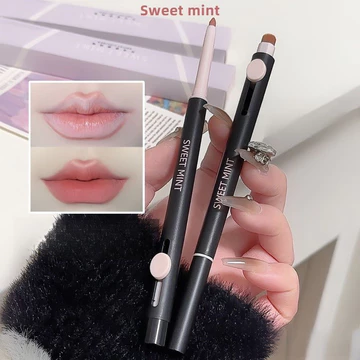 SWEETMINT Lip Liner Artist Double Head Lipliner Phác thảo tự nhiên Lip Double-Ended Lip Brush Multi-Functional Liner