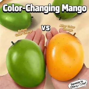 Đổi Màu Squishy Golden Mango Slow Rebound Pinch Thuốc mỡ trái cây Giảm căng thẳng Fidget Toy