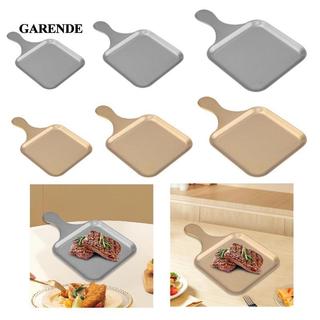 Garende Nướng Chảo Có Tay Cầm Đa Năng Trang Trí Di Động Phương Tây Bít Tết Đĩa Khay Bánh Cho Ngoài Trời Trong Nhà Tiệc Thịt Nướng Cắm Trại Khách Sạn