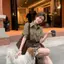 <![Áo sơ mi cổ polo nữ màu xanh cổ điển kiểu Mỹ] Phù hợp thời trang mùa hè