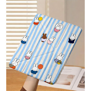 Miffy stripe Ốp bảo vệ gập chữ Y cho iPad cho Air 4/5/6/7/8 M3 M5 iPad Gen 11 A16, Pro 11 M4  Chống sốc