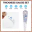 1 gói Dụng cụ đo cảm biến bằng nhựa Dụng cụ đo độ dày 0,05-3mm Máy đo cảm biến 25 trong 1 để đo khoảng cách (R F C V)
