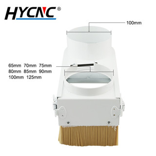 Máy khắc Máy hút bụi Máy hút bụi Nguồn bàn chải 65mm-100mm Vít chế biến gỗ có thể tháo rời Ống xả bụi trượt