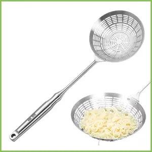 Thìa Lọc Thép Không Gỉ Có Rãnh Dụng Cụ Nhà Bếp Nhà Bếp Nhện Có Rãnh Thìa Inox Cho Pháp gelhvn
