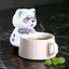 Quạt Làm Mát Thực Phẩm Mini Có Thể Điều Chỉnh Dễ Thương Làm Mát Nhanh Chó Máy Làm Lạnh Cà Phê Cho Cốc Đồ Uống Nóng Đồ Uống Sữa jiwvn