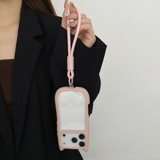 [Có dây buộc miễn phí] Vỏ tai mèo dễ thương Vỏ điện thoại cứng Acrylic trong suốt cho IPhone 17 16 15 14 13 12 11 Pro Max Plus Vỏ chống sốc