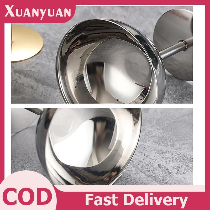 XUAN 304 Thép không gỉ Retro Cao Cấp Cốc Tráng Miệng Sang Trọng Kem Hộp Đựng Cốc Khách Sạn Nhà Hàng Cocktail Thủy Tinh Pudding Cup VN