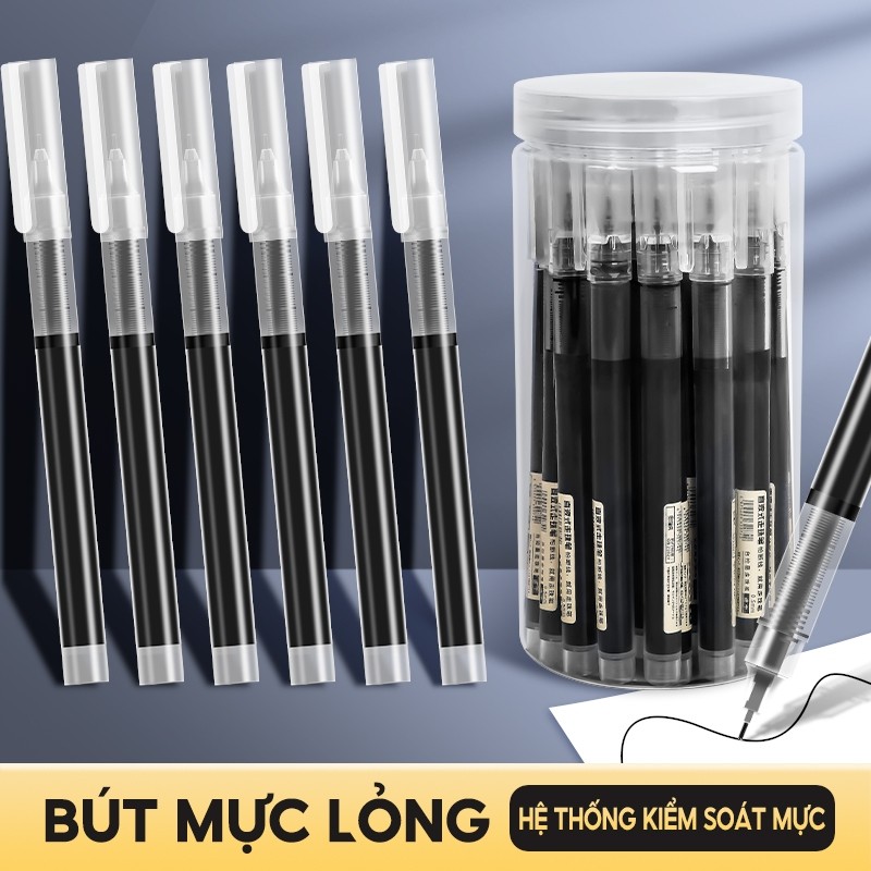 Set 30 Cây Bút Gel 0.5mm – Bút Bi Mực Đen Đậm, Viết Êm Tay, Phù Hợp Cho Học Sinh Và Văn Phòng