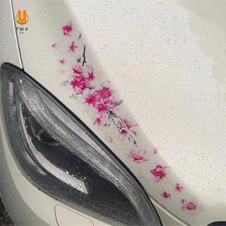 Nhãn dán xe hoa anh đào màu hồng - Decal che vết xước cho xe