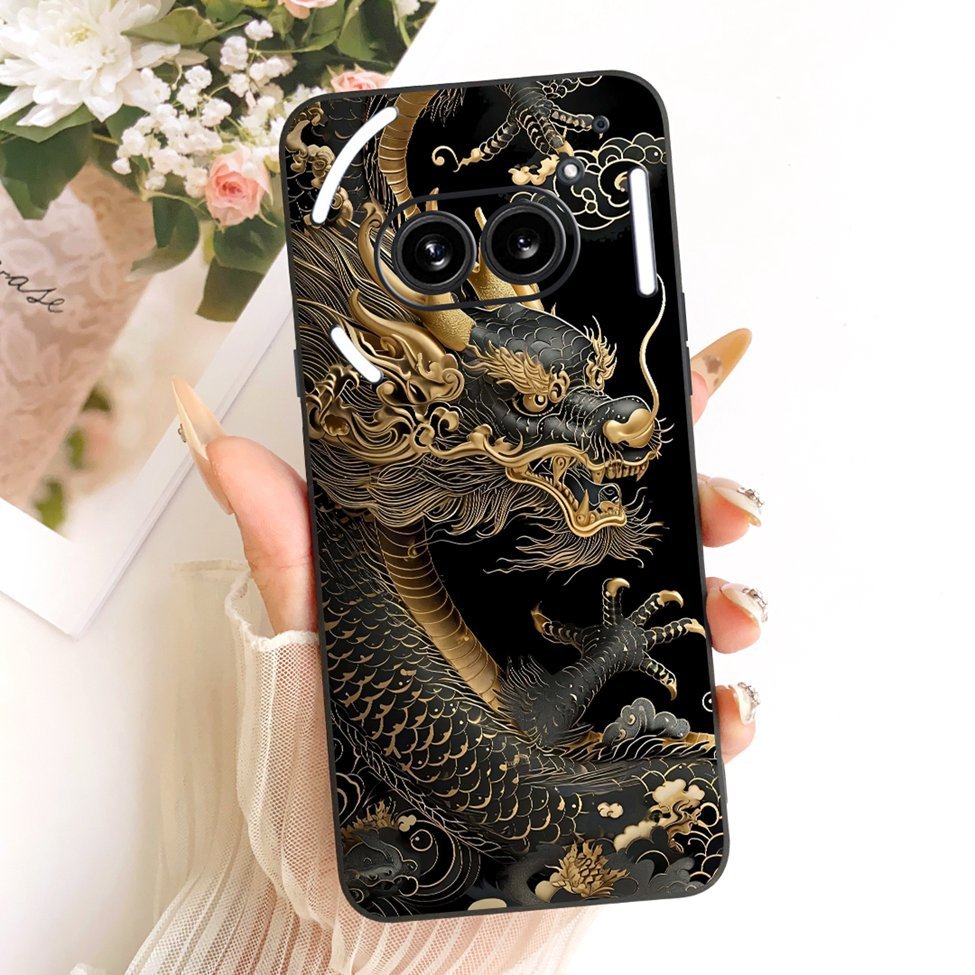 Cover Nothing Phone 2A Case A142 Silicone Mèo Dễ Thương Thời Trang Bướm Sơn Ngộ nghĩnh Vỏ Không Có Điện Thoại (2a)